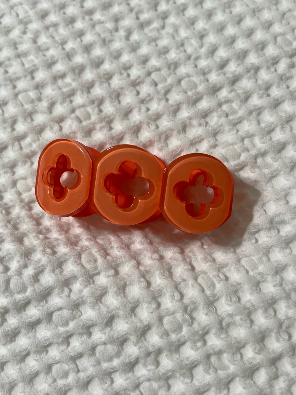 Orange Clover-Link Bracelet Accent for Women